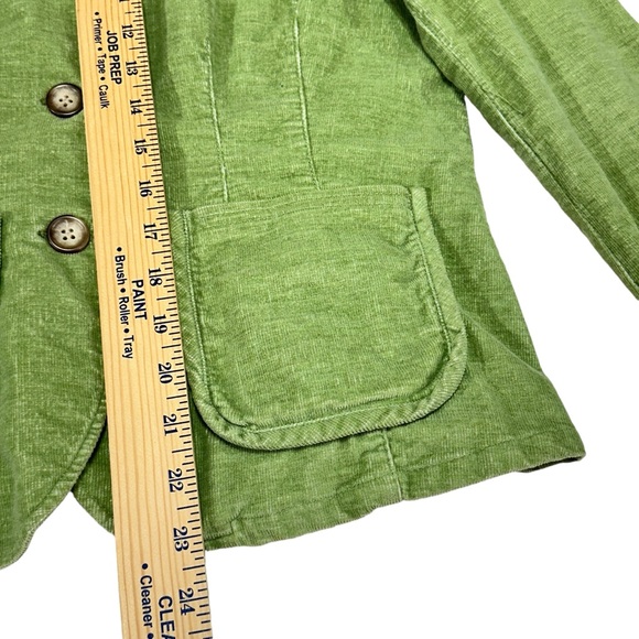 Sundance Micro Corduroy Blazer w/ Pockets - Lime Green - Picture 4 of 6